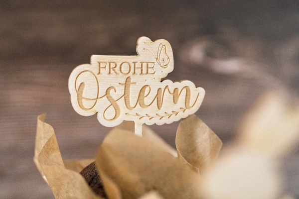 Cake Topper Muffin Stecker Set Osterhasen